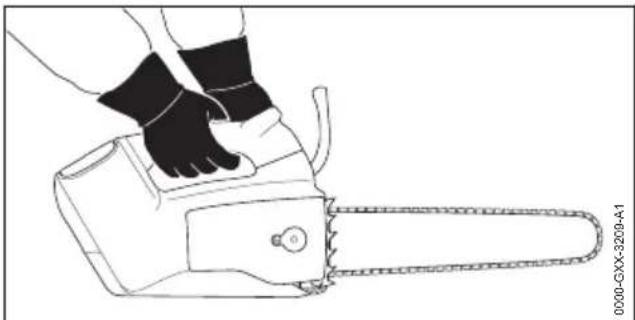 STIHL MSA 161 T - Holding and Controlling the Chainsaw - 1
