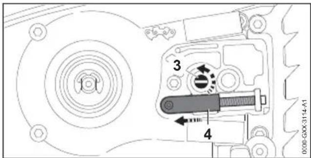 STIHL MSA 161 T - Montage du guide-chaine et de la chaine - 2