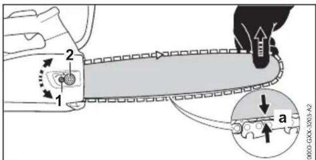 STIHL MSA 161 T - Tension de la chaine - 1