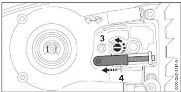 STIHL MSA 161 T - Mounting the Guide Bar and Saw Chain - 2