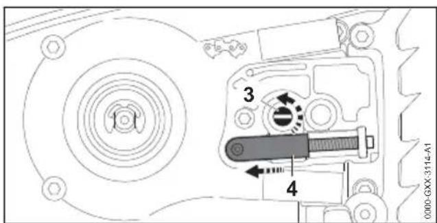 STIHL MSA 161 T - Montare la q n spranga di guida e della catena della sega - 2