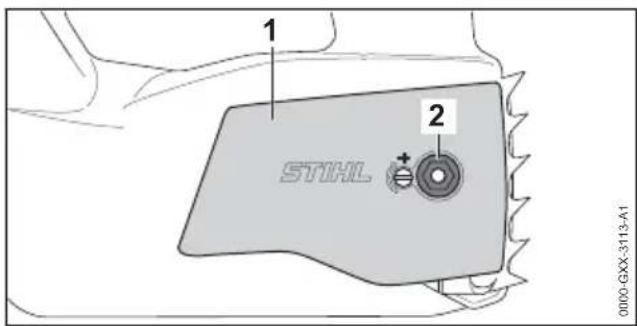 STIHL MSA 161 T - Montage du guide-chaine et de la chaine - 1