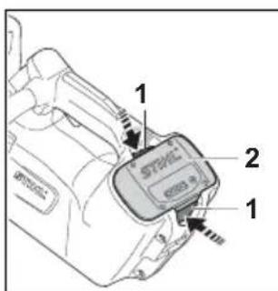 STIHL MSA 161 T - Akku herausnehmen - 1