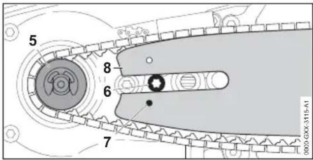 STIHL MSA 161 T - Führungsschiene und Sägekette anbauen - 4