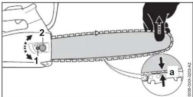 STIHL MSA 161 T - Tensioning the Saw Chain - 1