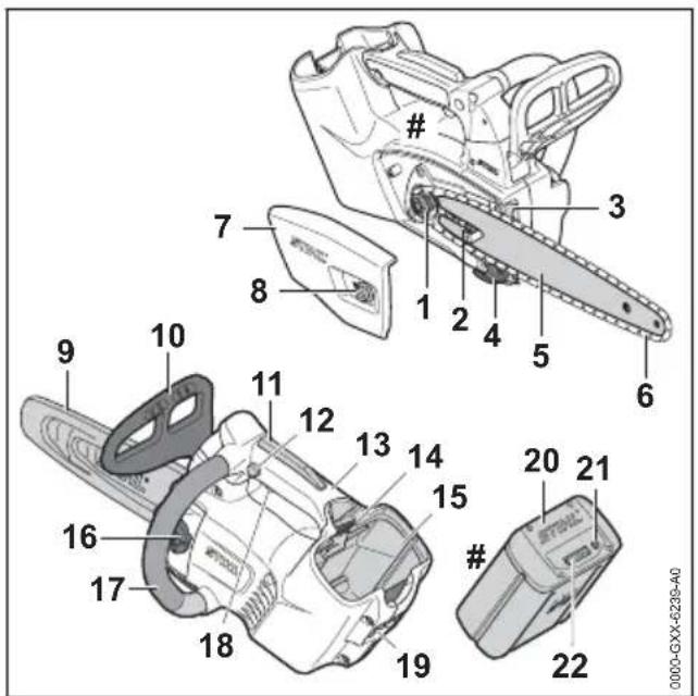 STIHL MSA 161 T - Tronconenneuse et batterie - 1