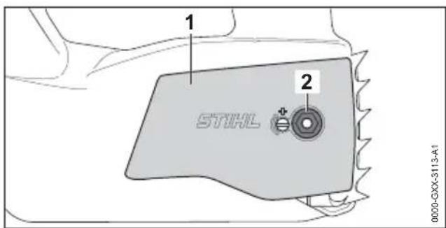 STIHL MSA 161 T - Mounting the Guide Bar and Saw Chain - 1