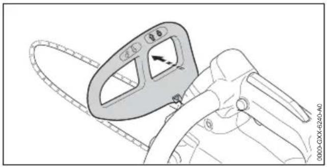 STIHL MSA 161 T - Engaging the Chain Brake - 1