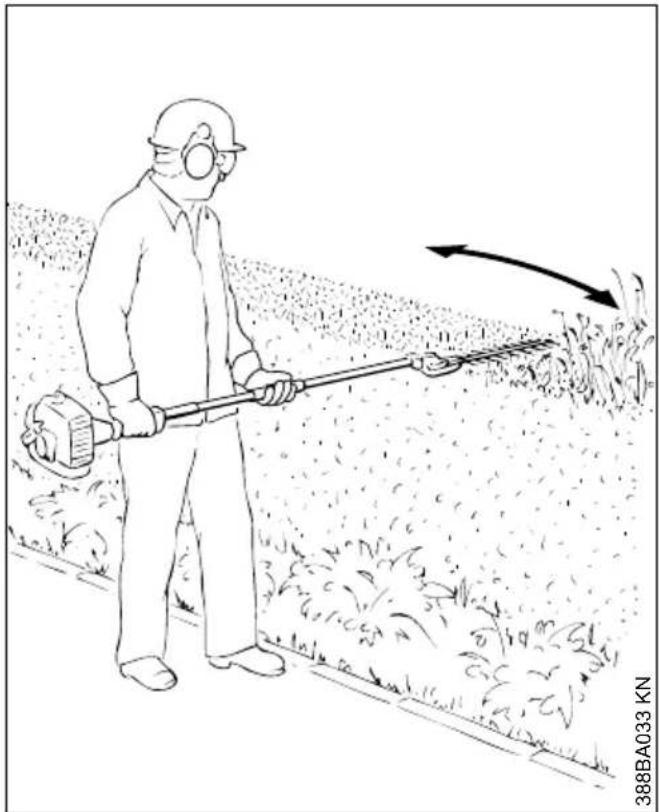 STIHL HL 94 - Waagerechter Schnitt (mit gestrecktem Messerbalken) - 2