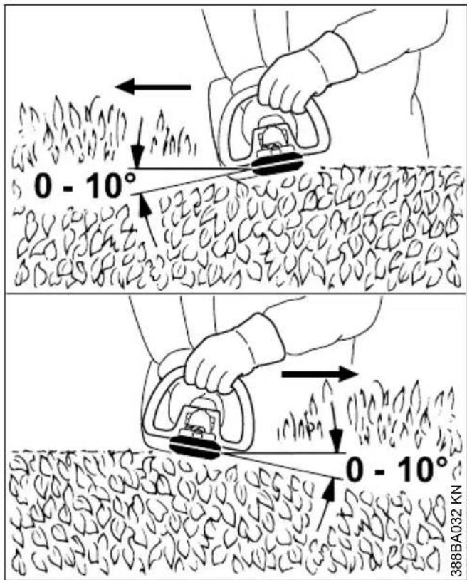 STIHL HL 94 - Waagerechter Schnitt (mit gestrecktem Messerbalken) - 1