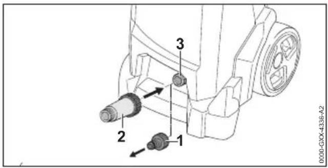 STIHL RE 110 Plus - Branchement du filtre à eau - 1