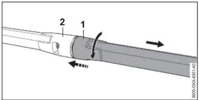 STIHL RE 110 Plus - Strahlrohr abbauen - 1