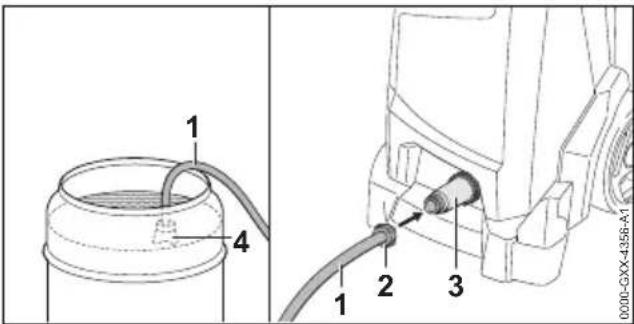 STIHL RE 110 Plus - Wasserfilter anschließen - 2