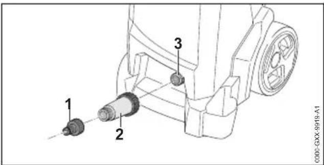 STIHL RE 110 Plus - Wasserfilter anschließen - 1