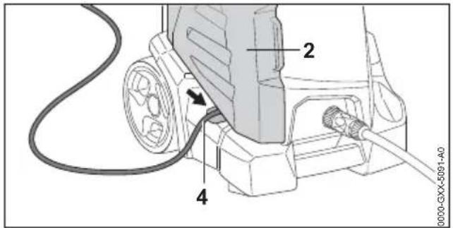 STIHL RE 110 Plus - Branchement électrique du net- toyeur haute pression - 2