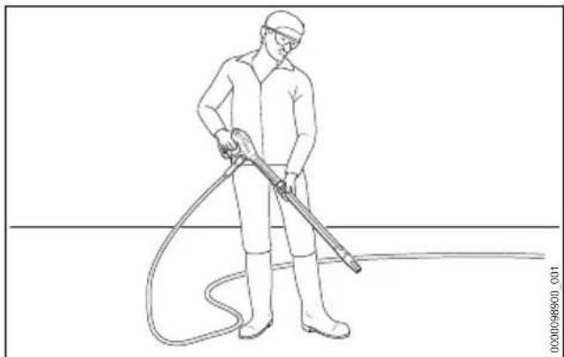 STIHL RE 110 Plus - Spritzpistole halten und führen - 1