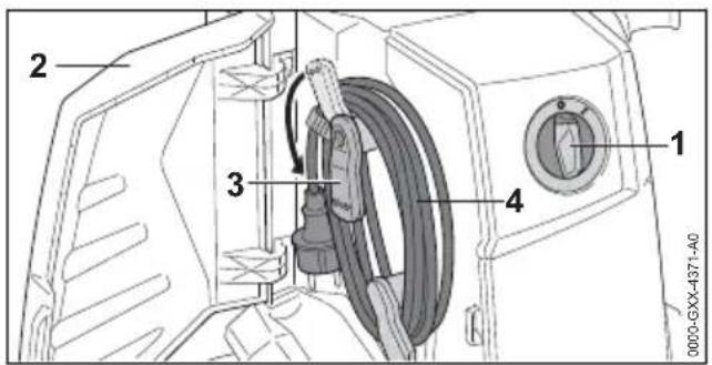 STIHL RE 110 Plus - Collegamento elettrico dell'idropulitrice - 1