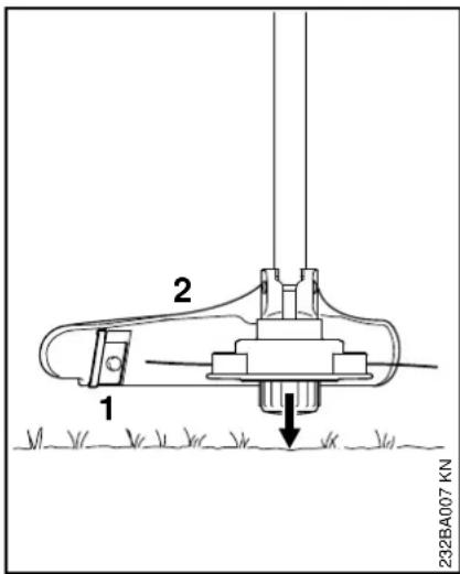 STIHL FS 40 - Mähfaden nachstellen - 1