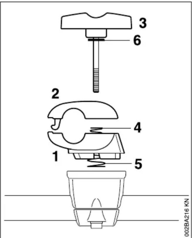 STIHL FS 131 - Klemmschalen abbauen - 1