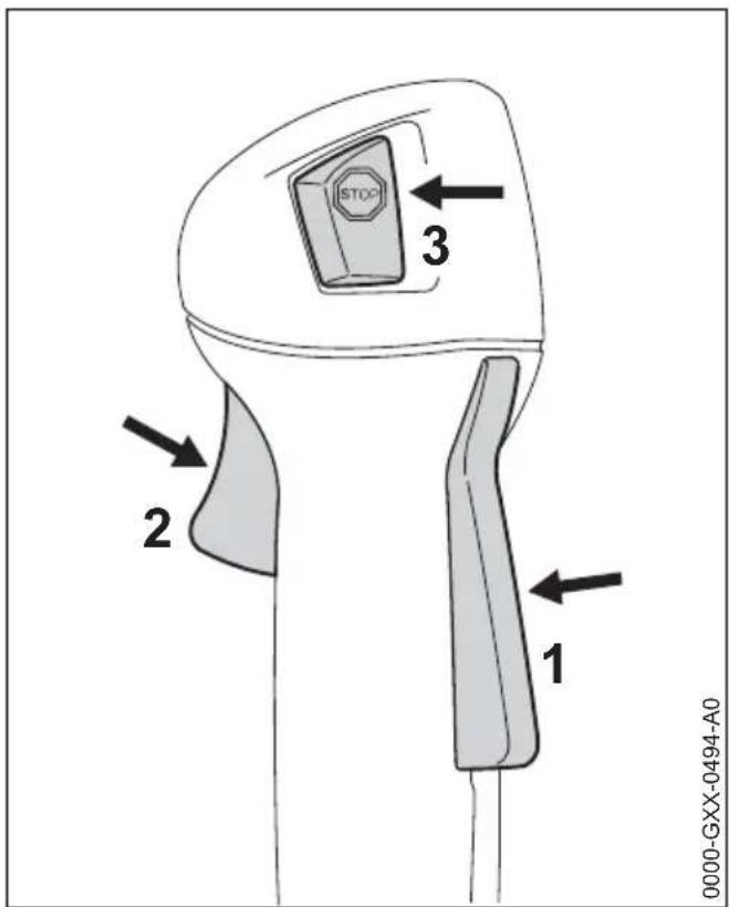 STIHL FS 131 - Éléments de commande - 1