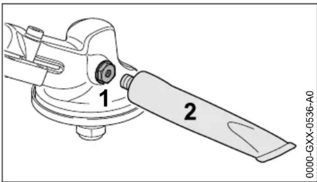 STIHL FS 131 - Lubrificazione del riduttore - 1