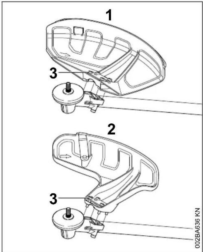 STIHL FS 131 - Montaggio del riparo - 1