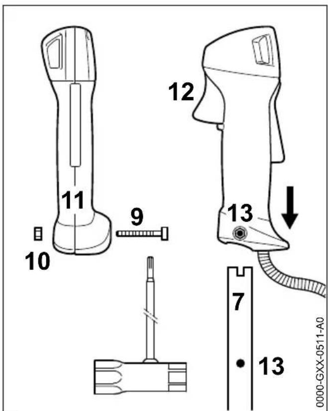 STIHL FS 131 - Dubbele handgreep met draai-bare handgreepsteun monteren - 4