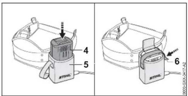 STIHL HSA 94 T - Utilisation avec la « pochette AP à porter à la ceinture, avec cordon d'alimentation électrique » - 3