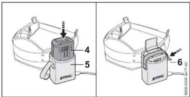 STIHL HSA 94 T - „Gürteltasche AP mit Anschlussleitung“ anbauen - 3