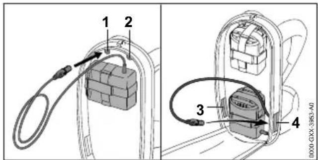 STIHL HSA 94 T - Fitting and Adjusting the Connecting Cable - 1