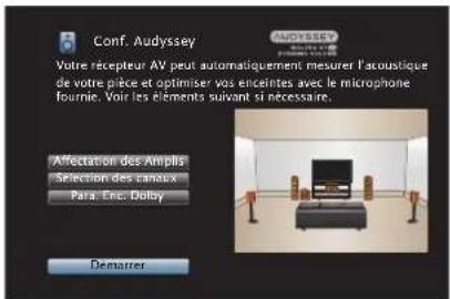 Teufel Theater 500 - Connectez le microphone de mesures et de configuration sur la prise SETUP MIC de cet appareil. - 2