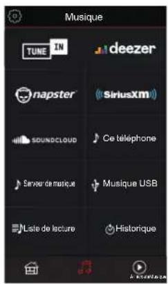Teufel System 6 - Sélectionner le morceau ou la station depuis les différentes sources musicales - 2