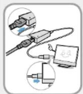 SAMSUNG DP515A2GIEXP - Précautions à prendre lors de l'utilisation de l'adaptateur CA - 1