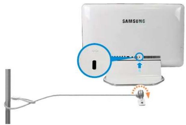 SAMSUNG DP515A2GIEXP - Utilisation du logement de sécurité - 1