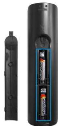 SAMSUNG DP700A7DEXP - Installation des piles - 2