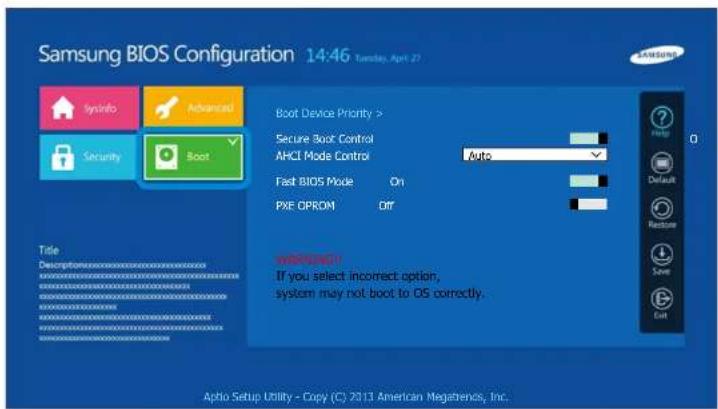 SAMSUNG DP700A7DEXP - Modification de la série de démarrage - 2