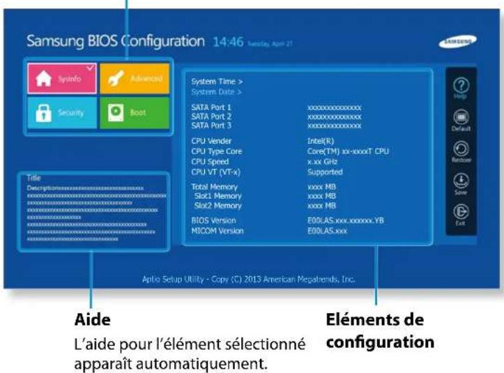 SAMSUNG DP700A7DEXP - Ecran de configuration du BIOS - 2