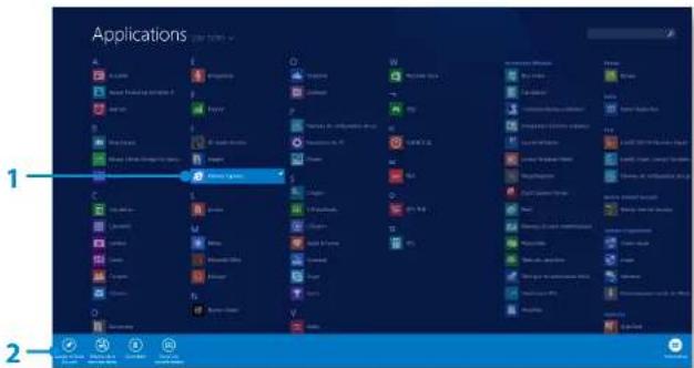 SAMSUNG DP700A7DEXP - Ajout/suppression d'une application dans l'écran d'accueil - 1