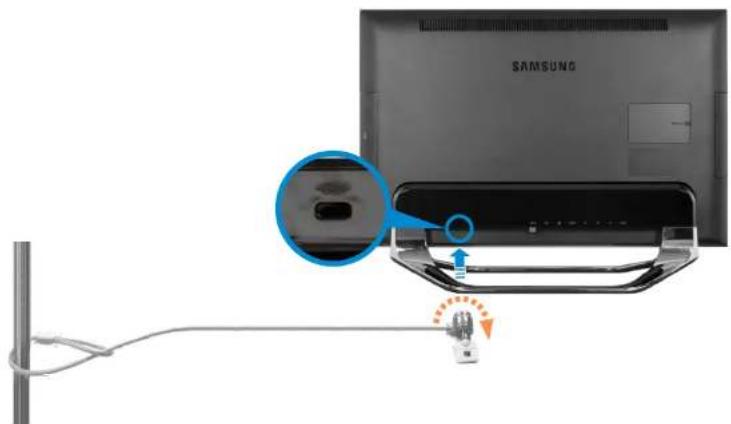 SAMSUNG DP700A7DEXP - Utilisation du logement de sécurité - 1