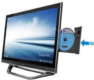 SAMSUNG DP700A3DEXP - Insertion et éjection d'un CD - 1