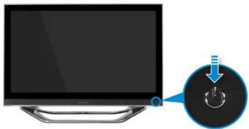 SAMSUNG DP700A3DEXP - Appuyez sur le bouton d'alimentation électrique pour allumer l'ordinateur. Le voyant d'alimentation est allumé lorsque l'ordinateur est sous tension. - 1