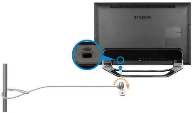 SAMSUNG DP700A3DEXP - Utilisation du logement de sécurité - 1