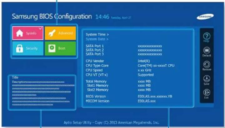 SAMSUNG DP700A3DEXP - Ecran de configuration du BIOS - 2
