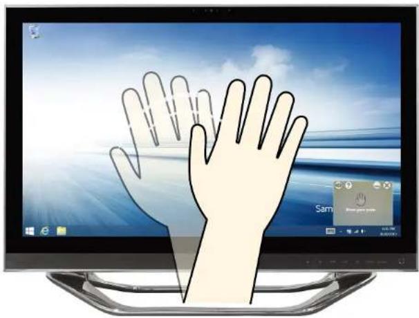 SAMSUNG DP700A3DEXP - Utilisation de la gestuelle (en option) - 1