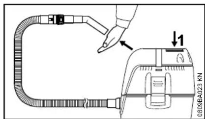 STIHL SE 62 - Filterelement reinigen - 1