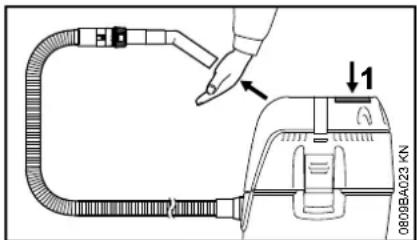 STIHL SE 62 - Filterelement reinigen - 1