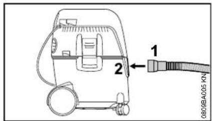 STIHL SE 62 - Zuigslang en de handbuis monteren - 1