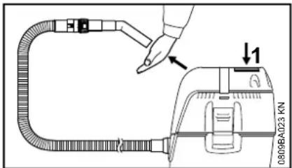 STIHL SE 62 - Pulizia dell'elemento filtrante - 1