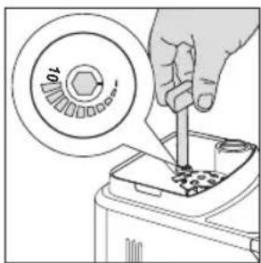 GAGGIA Cadorna Milk - Réglage du degré de mouture - 1