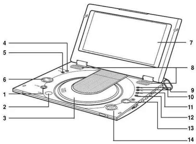 SAMSUNG DVDL1200W - Vue avant - 1